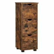 Helloshop26 - Meuble de salle de bain armoire de rangement tour à 3 tiroirs placard 3 niveaux colonne 30 x 30 x 80 cm pour salle de 12_0006468 - 3000