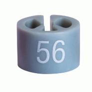 Marque taille T56 - sachet de 50 - couleur grise - pour cintres