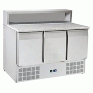 Meuble préparation pizzas 3 portes dir.8 gn 1/6 - 1365x700x880 mm - 235 W 230/1V - 75A39PRC Eurast - gris inox 75A39PRC Meuble préparation pizzas 3 portes dir.8 gn 1/6 - 1365x700x880 mm - 235 W 230/1V - 75A39PRC Eurast - gris inox 75A39PRC