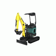 Mini-pelle AMX 14 - AMMANN - Moteur Kubota 13.7 cv Stage V - Voie variable hydraulique 790–1050 mm - Garantie 24 mois