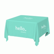 Nappe de table rectangulaires personnalisée en polyester - 150 x 100 cm