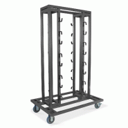 Oviala Business Chariot pour poteaux de guidage - gris acier 104917