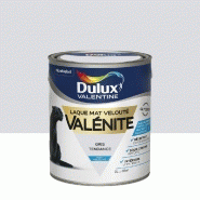 Peinture laque boiserie valénite gris tendance mat 2 l - dulux valentine