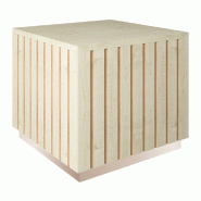 Podium bas Vertigo T03 MDF naturel et érable 45x45x40cm