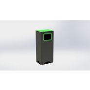Poubelles de tri de déchets 130 litres - Econox - acier galvanisé - personnalisables avec ou sans pédale Poubelles de tri de déchets 130 litres - Econox - acier galvanisé - personnalisables avec ou sans pédale