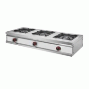 Romux® Cuisinière à Gaz 3 Feux 132x50 cm de Table Horizontal en Acier Inoxydable avec Régulateur de Flamme et Thermocouple | Réchaud à Gaz Butan Romux® Cuisinière à Gaz 3 Feux 132x50 cm de Table Horizontal en Acier Inoxydable avec Régulateur de Flamme et Thermocouple | Réchaud à Gaz Butan