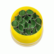 Schneider Emporte-pièce - Décoration en set "Formes variées", 15 pièces, hauteur : 20 mm, acier inoxydable - inox 199655