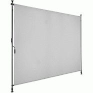 Tectake Store banne TAIJA avec manivelle - 200 x 310 cm, gris clair - 406159 - gris multi-matériau 406159