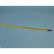 Thermomètre fond jaune à liquide rouge, -10/50 - Ref.: KJB010 Thermomètre fond jaune à liquide rouge, -10/50 - Ref.: KJB010