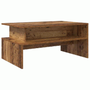 VidaXL Table basse Bois ancien 90 x 55 x 42,5 cm Bois d'ingénierie Modèle Polaris Riviera - 875155