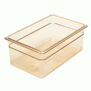 Cambro 14HP150 - H-PAN® Récipients Gastronorm GN1/1-100 résistants à la chaleur, Ambre - GAS-DW479