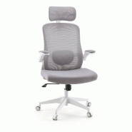 Chaise de bureau / Fauteuil pivotant Vertuflex 3D tissu maille / Assise tissu gris mybuero - gris polyester 670684
