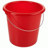 Contacto Seau économique 10 l, rouge - plastique 3047/109 Contacto Seau économique 10 l, rouge - plastique 3047/109