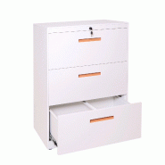 Décoshop26 - Armoire de bureau rangement en acier A4 tiroirs verrouillable 103x76x46cm blanc 04_0001030 - blanc 3000329032697 Décoshop26 - Armoire de bureau rangement en acier A4 tiroirs verrouillable 103x76x46cm blanc 04_0001030 - blanc 3000329032697