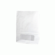 ECOLOMIQUE - 125 Pcs - Sac bloomer papier blanc avec fenêtre - 150 x 75 x 220 mm - blanc papier 210SOBLOB157
