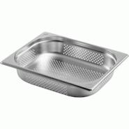Esmeyer 1 x SARO bac gastronorme inox perforé 1/2 GN 40 mm de profondeur - 73239300 Esmeyer 1 x SARO bac gastronorme inox perforé 1/2 GN 40 mm de profondeur - 73239300