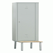ITALCONCEPT L2G Vestiaire Industrie Salissante Acier Sur Banc, 2100 x 400 x 800mm - 3616350000491