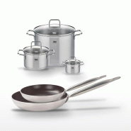 Lot de 2 Poêles 28/32 cm Elo Bistro Line et 3 Faitouts 12/20/26 cm - noir 3176239968804