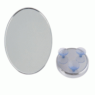 Miroir grossissant MSV - Métal avec ventouse 17 x 17 x 3 cm - 141402_0