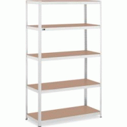 MSW - MSW-STSH-29 Étagère Charge Lourde Étagère métallique Étagère d'atelier 120 x 50 x 200 cm Supporte 5 x 150 kg Gris - gris 4062859091178 MSW - MSW-STSH-29 Étagère Charge Lourde Étagère métallique Étagère d'atelier 120 x 50 x 200 cm Supporte 5 x 150 kg Gris - gris 4062859091178