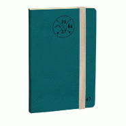 Quo Vadis - Agenda 16 mois - 2026-2027 - Horizontal 15 SD Prestige - Semainier Horizontal - Multilingue - Everest - Vert - sept à déc - 10x15 cm - v