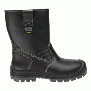 Safety Jogger - Bottes de sécurité polyvalentes en cuir avec talons nervurés et une doublure chaude BESTBOOT noir S3 Noir Taille 45 - 45 noir mati�