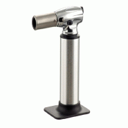 Schneider - Chalumeau à gaz / Caraméliseur, boîtier en acier, base en plastique - argenté inox 153090