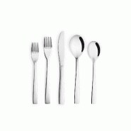Set de 30 couverts Eco+ (6 couteaux de table + 6 fourchettes de table + 6 cuillères de table + 6 fourchettes à dessert + 6 cuillères à dessert) -