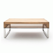 TABLE BASSE HIRSON 110 X 70 CM EN CHÊNE NOUEUX HUILÉ