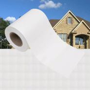 Vidaxl écran d'intimité de jardin pvc 70x0,19 m blanc 147859