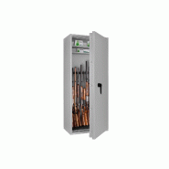 Armoire à armes FORMAT CAPRIOLO II Classe I - Armoire à fusils (EN 1143-1) - Serrure biométrique empreinte digitale / Gris clair RAL 7035