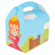 Boîte menu enfant carton Château 17x16x10cm - par 300