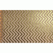 Chemin de table jute chevrons or 28cm x 5m