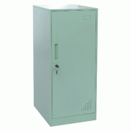 Décoshop26 - Armoire vestiaire métallique avec tringle et étagère amovible 90x38x45 cm acier couleur menthe 04_0008960 - métal 3000267243780