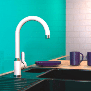 Eisl mitigeur de cuisine diziani blanc et chrome 446499 Eisl mitigeur de cuisine diziani blanc et chrome 446499