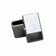 Embout de crémaillère faitière 20mm - chromé - métal - acier