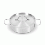 Equipementpro Marmite Inox Professionnelle 16L avec Couvercle – Ø 320 mm Induction & Gaz - M2856