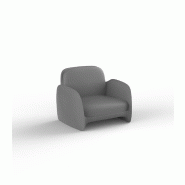 Fauteuil lounge in & out PEZZETTINA - gris