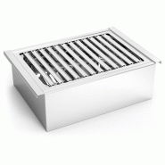 FRICOSMOS Barbecue de table au charbon de bois en acier inoxydable - BASOCAFRI001