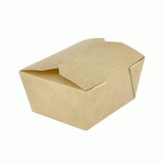 Greenuso MONOUSO - Boîte Américaine Kraft 10,7x8,65x6,0cm 500ml (50 Utés) - marron en carton 8436589710023