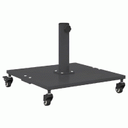 Helloshop26 - Base de parasol carré design moderne extérieur 45 x 45 x 31 cm en acier gris foncé 02_0058927 - gris acier 3000240849350