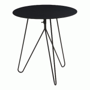 Helloshop26 - Table d'appoint 45 x 43 cm métal noir 03_0010938 - noir métal 3000225493318