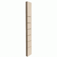 Montant Totem 6 rainures 10x30x245 cm - chêne casella blanc