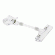 Porte étiquette plastique transparent 8x16 - Porte étiquette plastique transparent 8x16 -