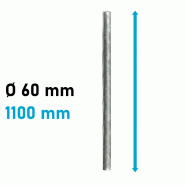 Potelet galva carrefour - 60 mm