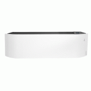 Radiateur connecté Divali plinthe 1000W blanc carat - Atlantic - 507621_0