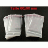 SACS ET SACHETS PLASTIQUES 100 SACHETS TRANSPARENTS - 0008