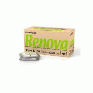 Serviettes de table 17x17 1Fl Blanc Renova 30x200un=6000un - 6511042