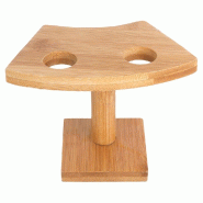 Support en bambou pour 2 cônes 13x7,5x9cm - par 1