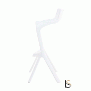 Tabouret haut Tom - Sitek - Blanc
